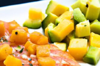 Tropical Twist: Salmon with Zesty Mango-Avocado Salsa