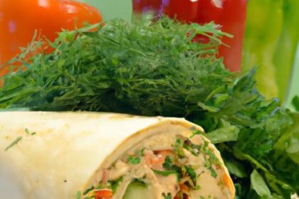 Wholesome Hummus & Veggie Wrap: A Flavorful Fresh Feast