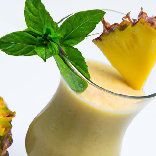 Refreshing Pineapple Mint Smoothie: A Zesty Wellness Boost