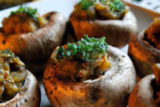 Flavor-Packed Vegan Stuffed Mushrooms: A Savory Delight