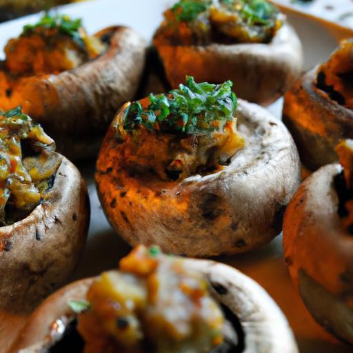 Flavor-Packed Vegan Stuffed Mushrooms: A Savory Delight