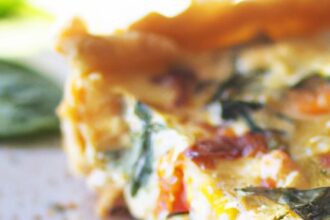 Delicious Crustless Vegetable Quiche: Healthy & Easy Recipe