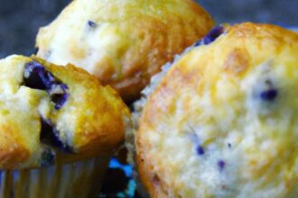 Brighten Breakfast with Healthy Greek Yogurt Blueberry Muffins
