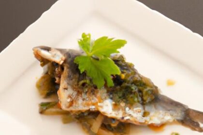 Savor the Flavor: Grilled Sardines with Chunky Green Herbs