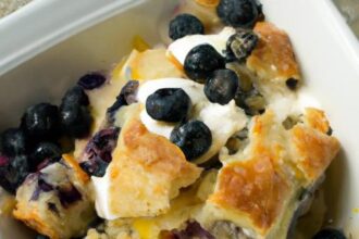 Delightful Blueberry Bread Pudding: A Sweet Comfort Treat