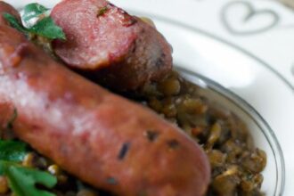 Savor Duck Sausage with Lentils: A Hearty Gourmet Delight