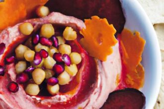 Beetroot Hummus Delight: A Vibrant Twist on a Classic Dip