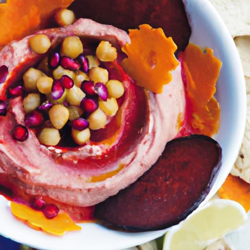 Beetroot Hummus Delight: A Vibrant Twist on a Classic Dip