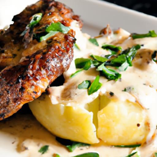 Savor Garlic Butter Steak Bites with Cheesy Smashed Potatoes