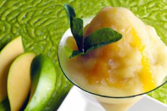 Refreshing Pineapple Mint Sorbet: A Tropical Twist to Cool Down