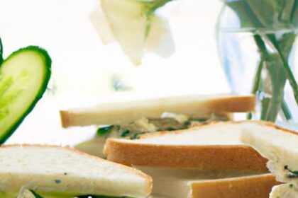 Refreshing Delight: The Perfect Cucumber Cream Cheese Sandwich