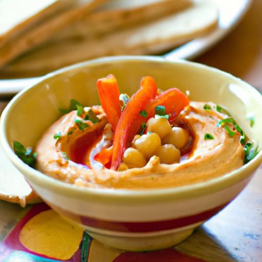 Spice Up Snack Time: The Zesty Charm of Red Pepper Hummus