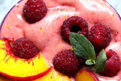 Refreshing Raspberry Peach Smoothie: A Sweet, Healthy Blend