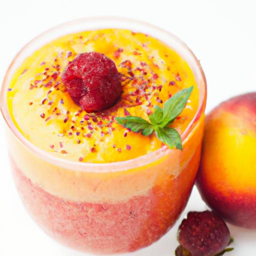 refreshing Raspberry Peach Smoothie:⁣ A‌ Sweet, Healthy Blend