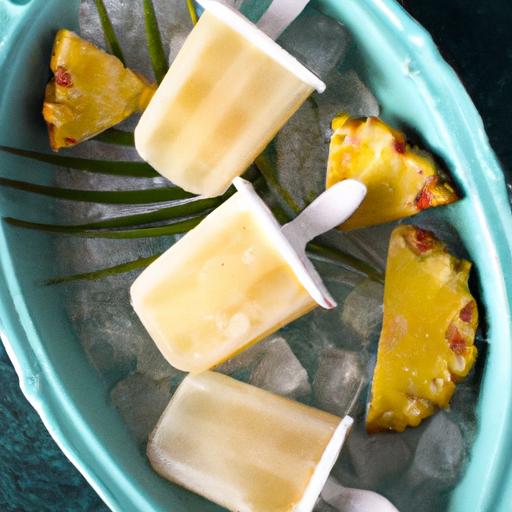 Tropical Twist: Homemade Pineapple Ginger Popsicle delights