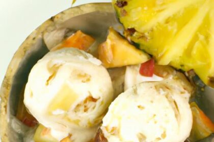 Tropical Delight: Homemade Pineapple Coconut Chia Ice Cream