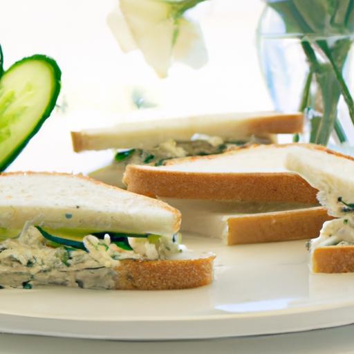 Refreshing Delight: The Perfect Cucumber Cream Cheese Sandwich