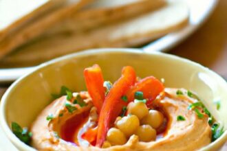 Spice Up Snack Time: The Zesty Charm of Red Pepper Hummus
