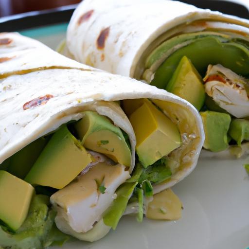 Wholesome Avocado Chicken Wrap with Creamy Greek Yogurt