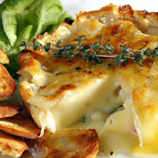 Melted Magic: Garlic and Herb Baked Brie Delight Recipe