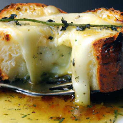 Melted Magic: Garlic and Herb Baked Brie delight‍ Recipe