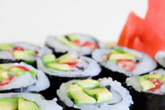 Fresh & Flavorful: Vegan Avocado Cucumber Sushi Rolls