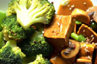 Delicious Vegan Tofu Stir-Fry with Creamy Peanut Sauce