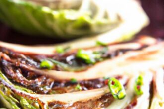 Savor Grilled Cabbage Steaks with Zesty Dijon Sauce Flair