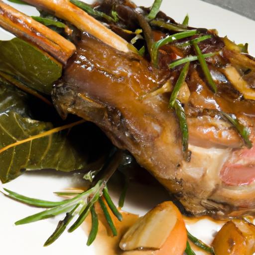 Succulent Slow-Roasted Lamb Shoulder with Rosemary Honey Glaze