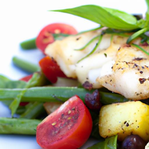Savor Grilled Cod Paired with Vibrant Mediterranean Veggies