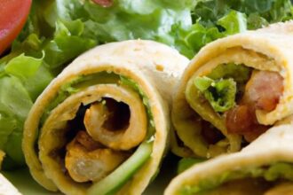Wrap Up Flavor: Irresistible Cheesy Garlic Chicken Delights