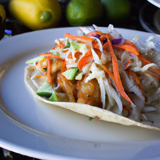 Fresh Fish Tacos with Zesty Sweet Chili Slaw Delight