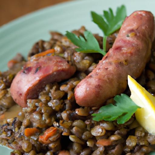Savor the Flavor: Duck Sausage Paired with Hearty Lentils