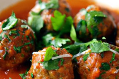 Savory Meatballs Simmered in Classic Marinara Sauce
