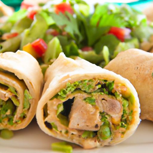 Wrap Up Flavor: Irresistible Cheesy Garlic Chicken delights