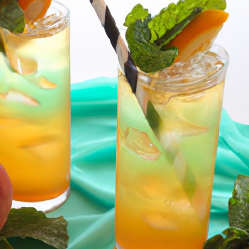 Sip Refreshment: The Art of Iced Peach Green Tea Lemonade