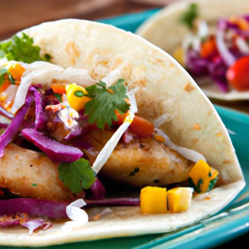 Fresh Fish Tacos with Zesty Sweet Chili Slaw Delight