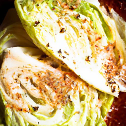 Savor Grilled Cabbage Steaks Drizzled with Zesty Dijon Sauce