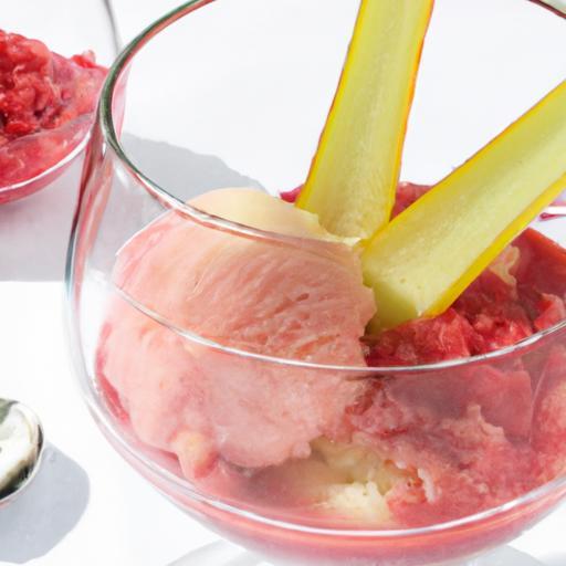 Refreshing Rhubarb Sorbet: A Tangy Twist to Cool Down