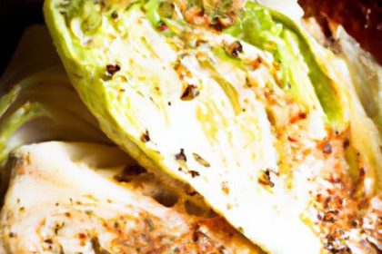 Savor Grilled Cabbage Steaks Drizzled with Zesty Dijon Sauce