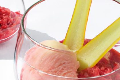 Refreshing Rhubarb Sorbet: A Tangy Twist to Cool Down
