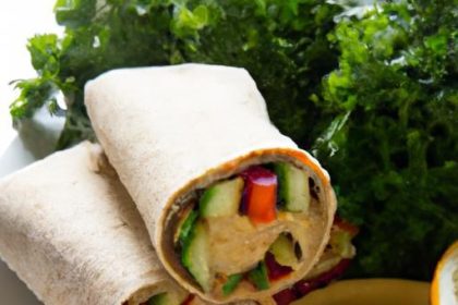 Wholesome Veggie Wrap with Hummus: A Healthy Delight